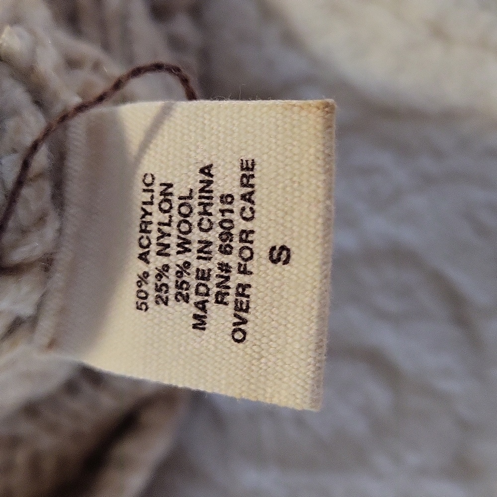 Ruff Hewn Beige Fireside Cuddle Up Cable Knit Cardigan - Picture 11 of 11